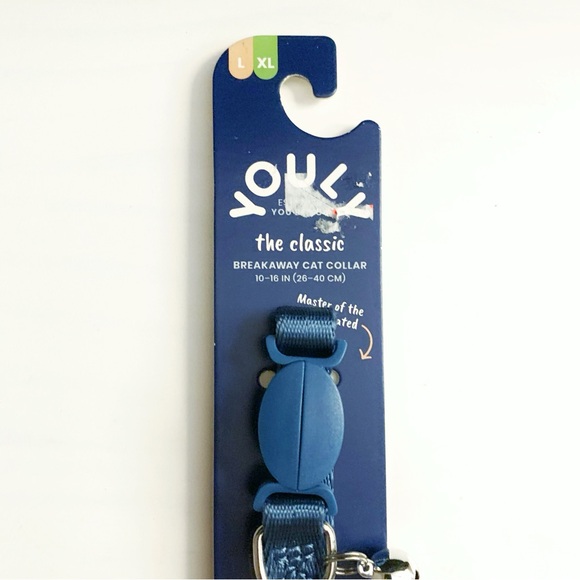 YOULY The Classic Blue Breakaway Large Cat Collar - Picture 11 of 12
